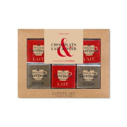 Micro coffee set "dark & milk"