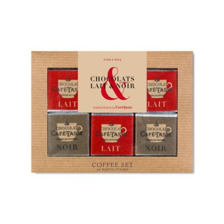 Micro coffee set "dark & milk"