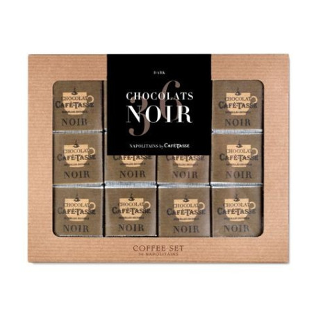 Coffee Set Dark chocolate, 36 neapolitans