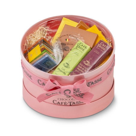 Boîte Chapeau Rose chocolats assortis