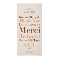 Melk chocolade tablet Bedankt editie