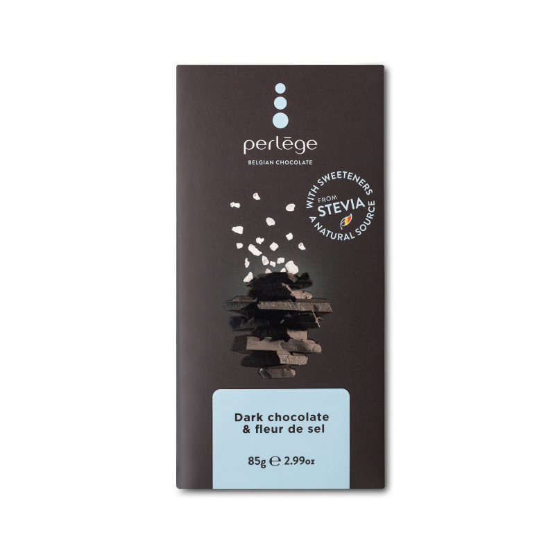 Perlège tablette de chocolat chocolat noir & fleur de sel (Stevia)