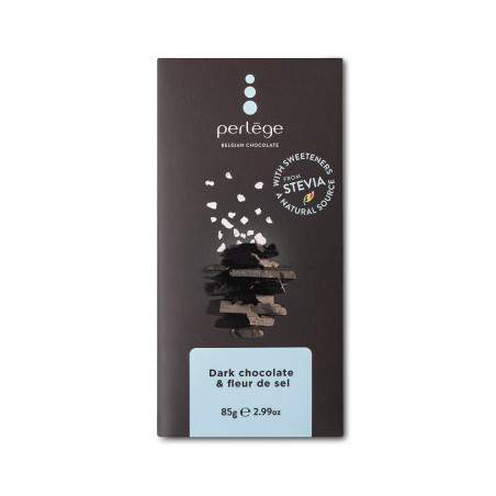 Perlège tablette de chocolat chocolat noir & fleur de sel (Stevia)
