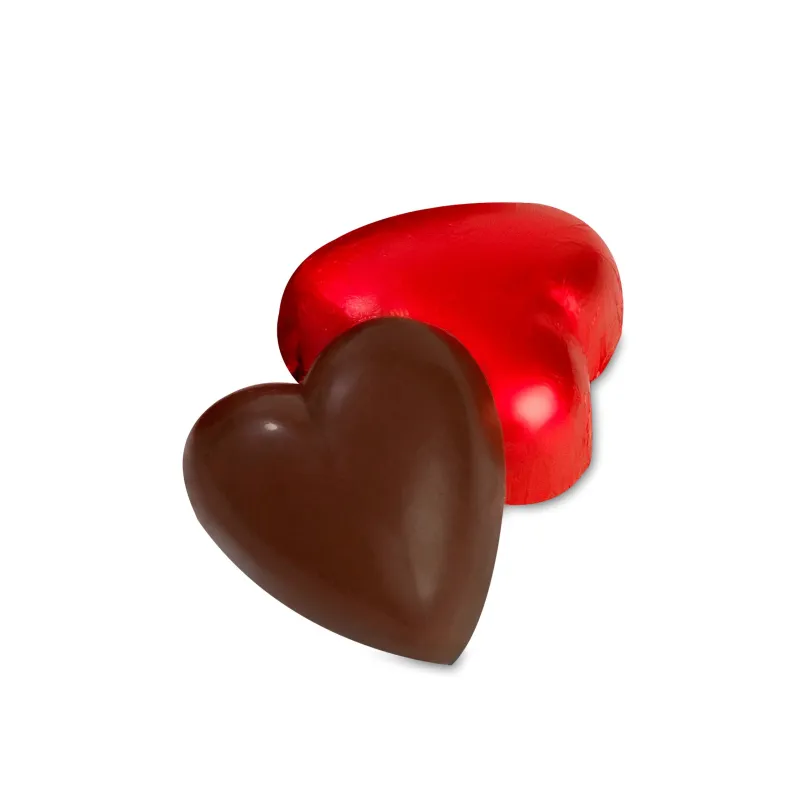Reglet of 6 Milk Chocolate Hearts with Crispy Hazelnut Praline 76 g – photo 3