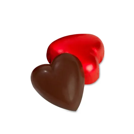 Reglet of 6 Milk Chocolate Hearts with Crispy Hazelnut Praline 76 g – photo 3