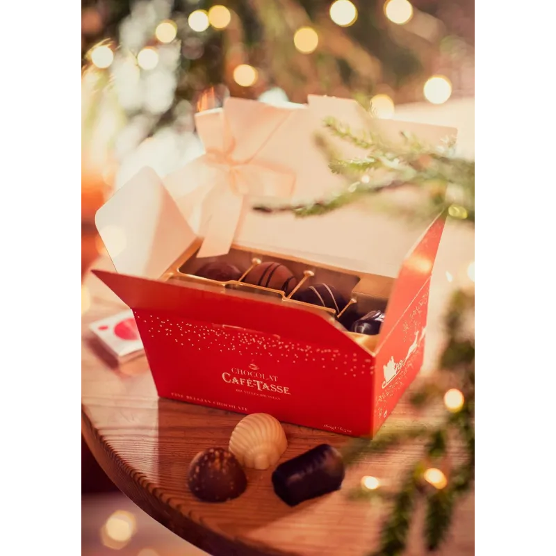 Ballotin de Noël – 14 pralines belges assorties 175 g – photo 2