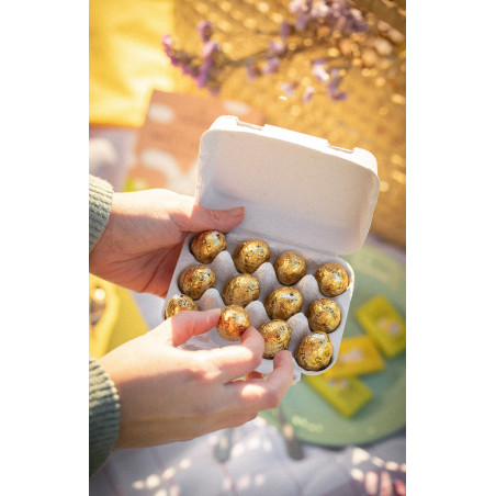 Milk chocolate egg box