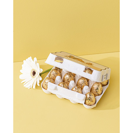 Boîte oeufs chocolat au Lait & praliné