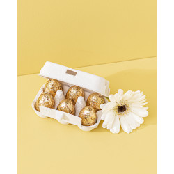 Oeufs en chocolat lait praliné