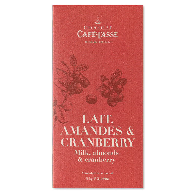 Milk chocolate, Almond & Cranberry
