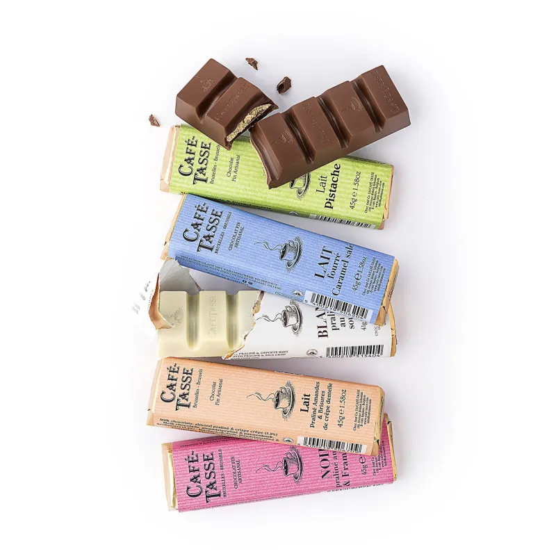 Assortment of 6 Belgian Chocolate Bars 45 g – 6 for the Price of 5 – photo 2
