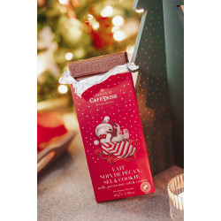 Tablette de chocolat au lait noix de pécan crispy sel - édition Noël