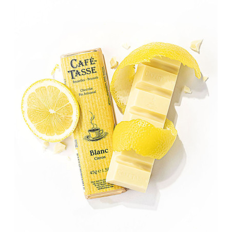 Witte chocolade reep met Citroen stukjes