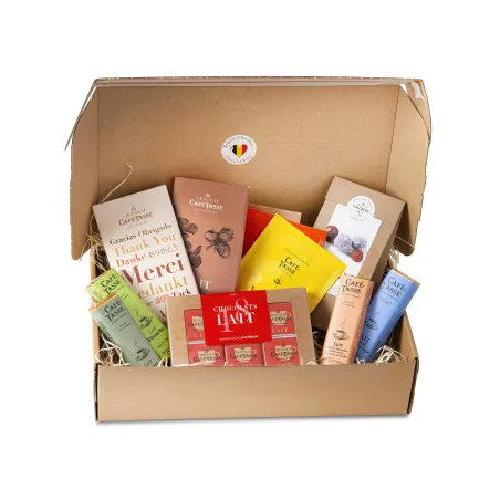 MERCI-box melkchocolade – geschenkdoos Belgische chocolade