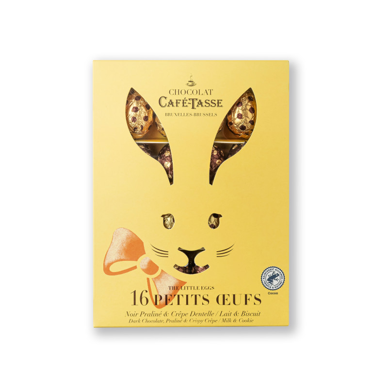 Boîte lapin Oeufs en chocolat assortis