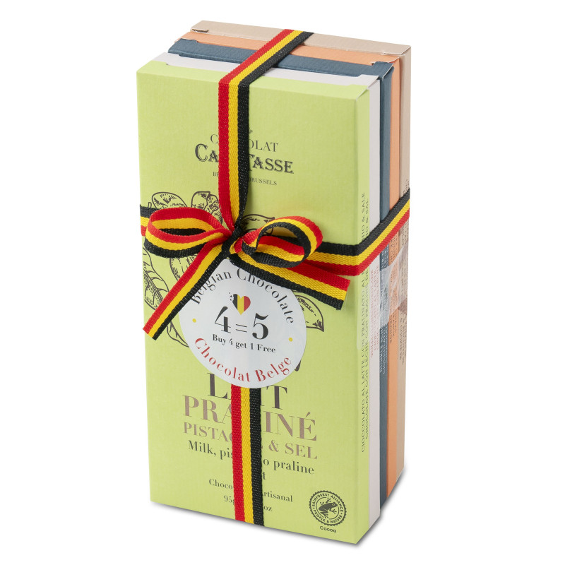Pack of 5 Assorted Belgian Chocolate Bars