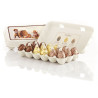 Oeufs chocolat noir, lait, blanc praliné