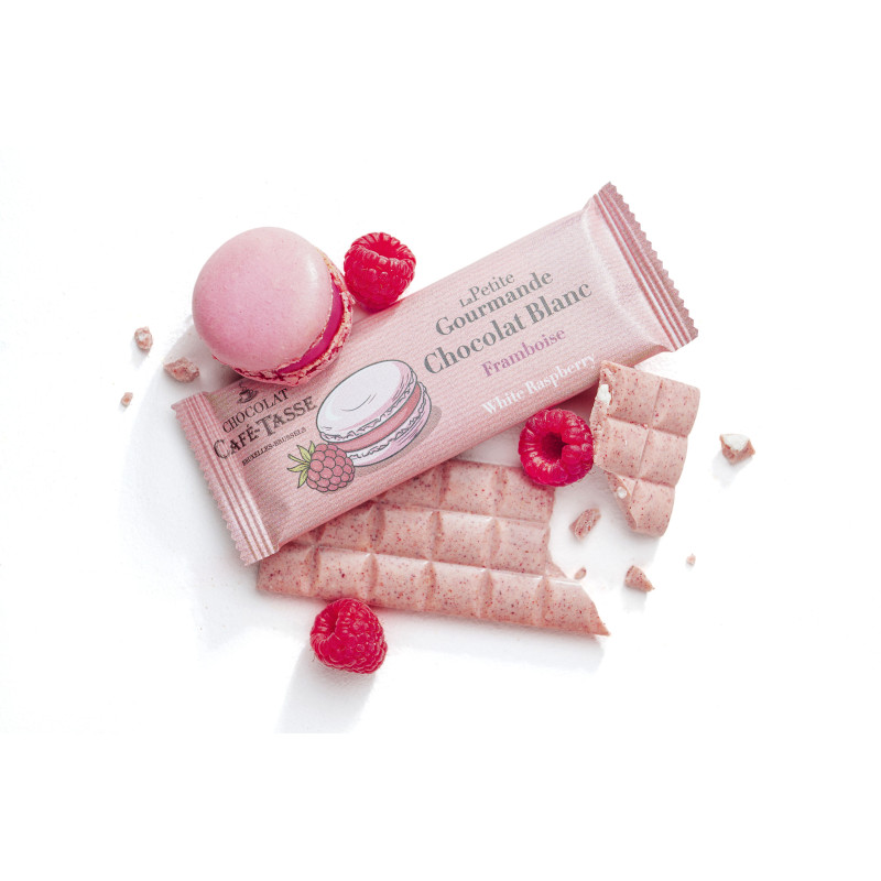 La Petite Gourmande Wit Framboos 25g