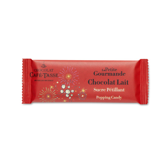 Mini tablette La Petite Gourmande chocolat au lait et sucre pétillant 25 g Café-Tasse