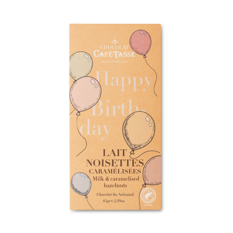 Melkchocolade Hazelnoot Karamel - Happy Birthday