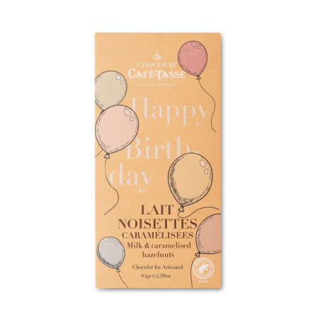 Melkchocolade Hazelnoot Karamel - Happy Birthday