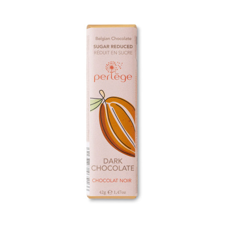 Perlège Chocolat Noir 85% Stevia 42g - Réduit en Sucre