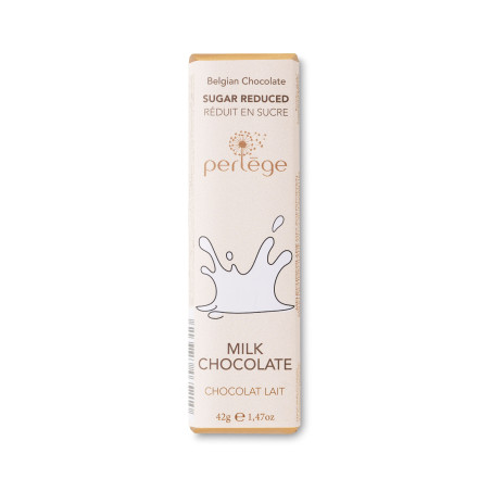 Perlège Milk Chocolate Stevia Bar 42g - Sugar Reduced