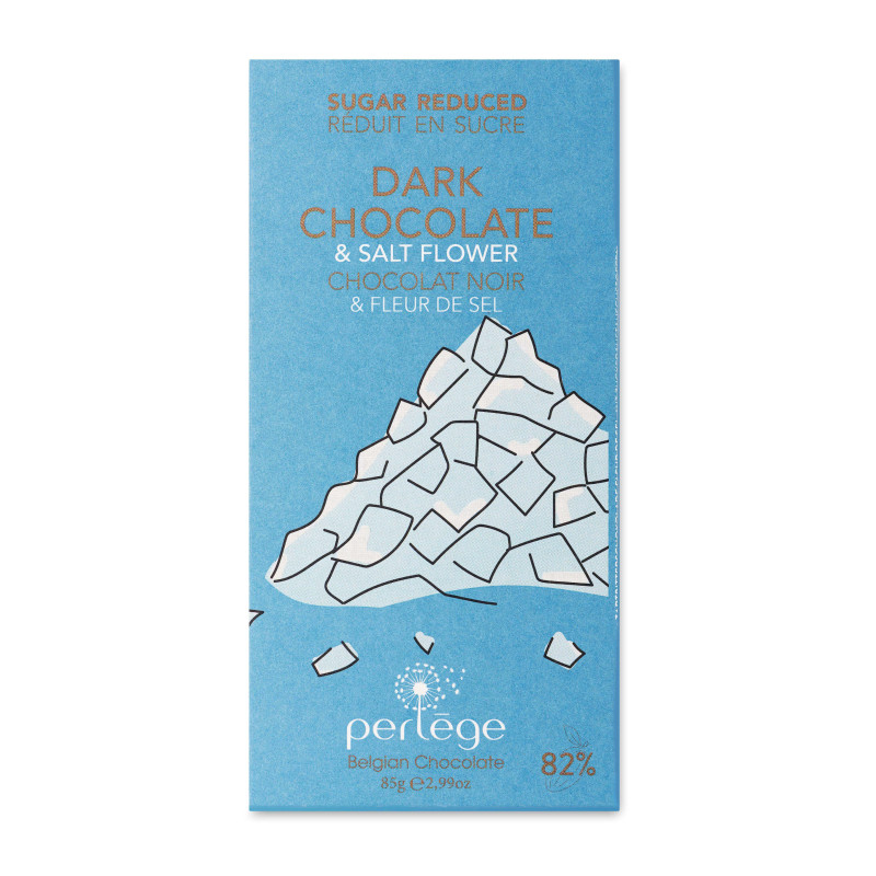 Perlège Pure Chocolade Zeezout Stevia Reep 85g