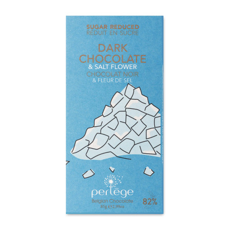 Perlège Dark Chocolate Sea Salt Stevia Bar 85g | Sugar Reduced