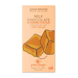 Perlège Melkchocolade Karamel Stevia Reep 85g