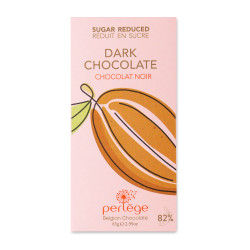 Perlège Chocolat Noir 82% Stevia 85g