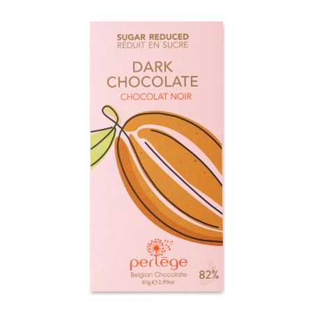 Perlège 85% Dark Chocolate Stevia Bar 85g | Sugar Reduced