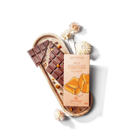 Perlège Milk Chocolate Caramel Stevia Bar 85g