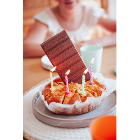 Tablette Chocolat Lait Noisette Caramel - Anniversaire