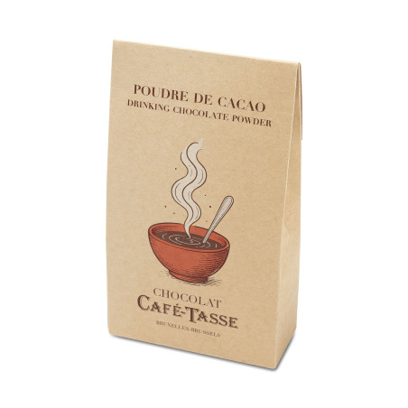 kraft doosje met cacaopoeder