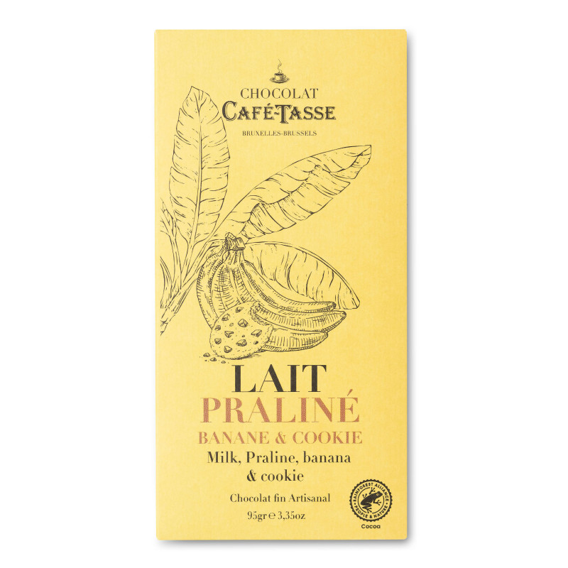 Melkchocolade Tablet Banaan & Koekjespraliné 95g