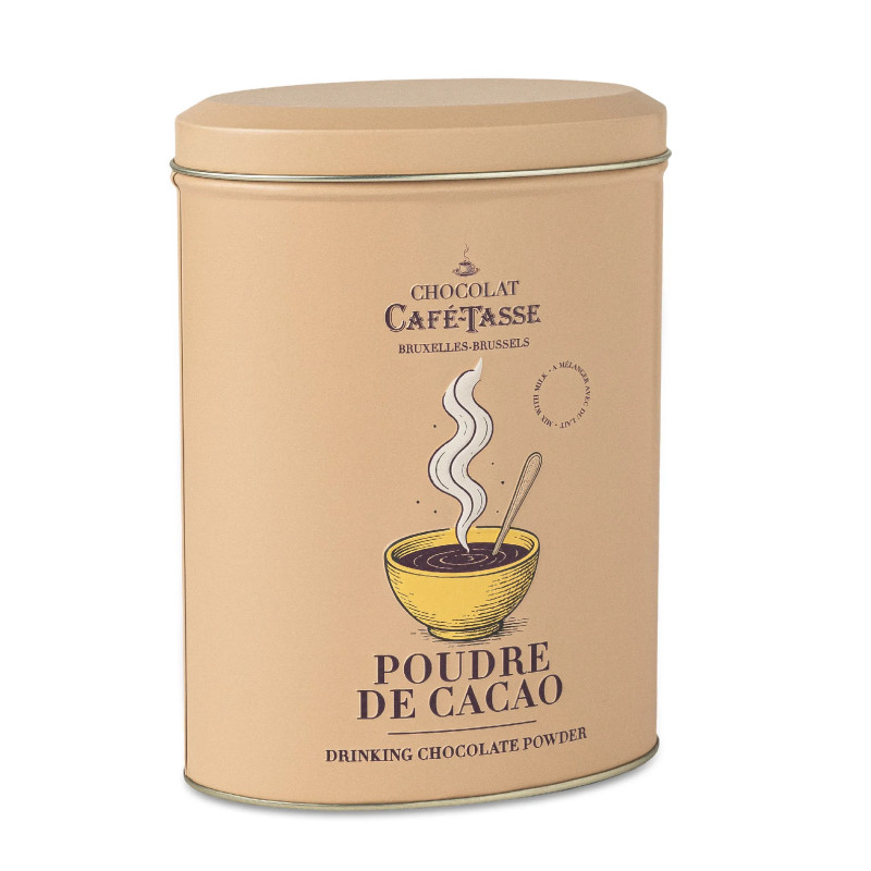 Metal Tin Belgian Cocoa Powder - Café-Tasse