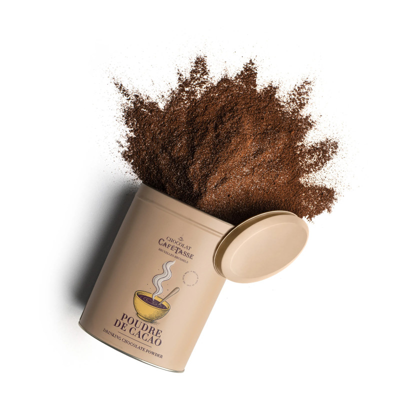 Metal Tin Belgian Cocoa Powder - Café-Tasse