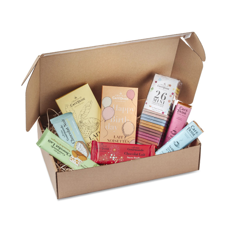 Boîte Cadeau Happy Birthday - Chocolat Belge