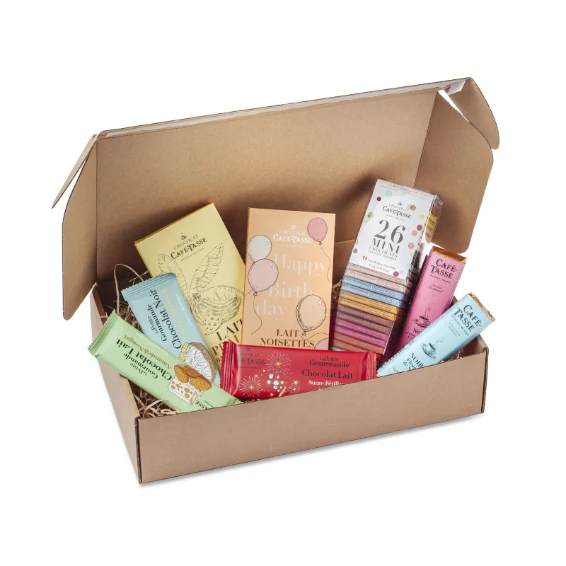 Happy Birthday Gift Box – Assortment of Café-Tasse Belgian Chocolates