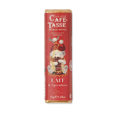 Barre de chocolat au Lait & Spéculoos Edition Noël