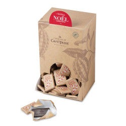 Distributeur 1,5 kg mini-tablettes Noël noir | Café-Tasse