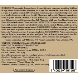 Coffee Set chocolat Noir & Lait, 36 napolitains