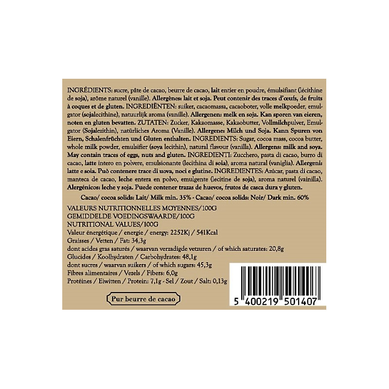 Coffee Set Dark & Milk Chocolate, 36 neapolitains