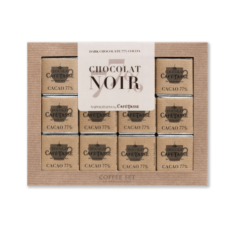 Coffee Set Dark chocolate 77%, 36 neapolitans