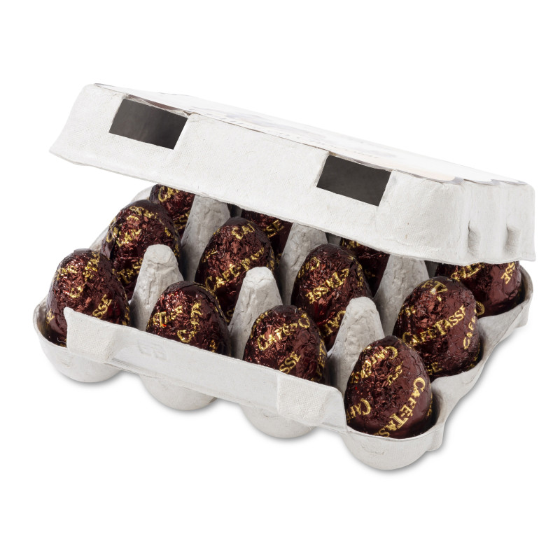 Eierdoos witte chocolade met praliné