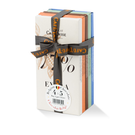 Assortiment 5 tablettes de chocolat