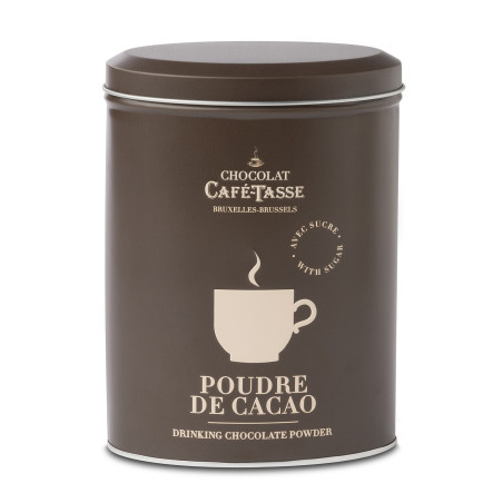 Blikken doos met Cacaopoeder
