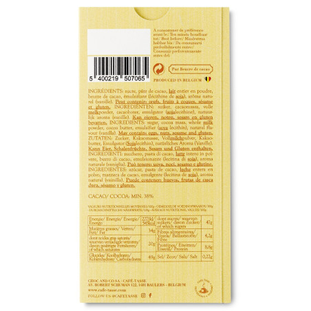 Tablette de chocolat au Lait édition Pâques