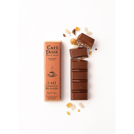 Melkchocolade reep met Karamel & Rice Crisp